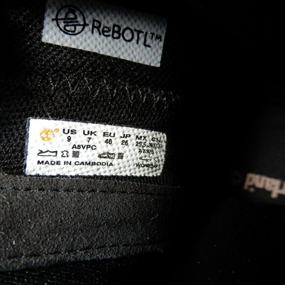 Timberland Kori Park 2.0 Chelsea Boots Size 9 Leopard Black Heel Lug Sole NEW - Picture 12 of 15